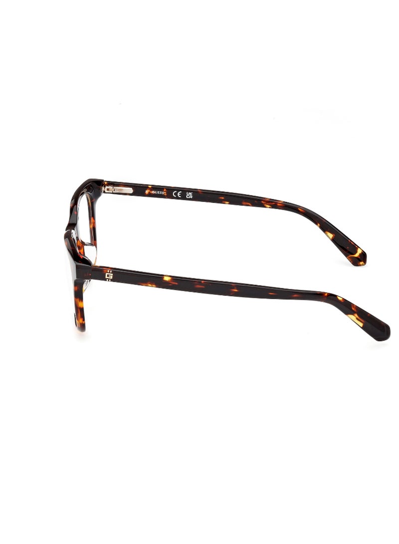 GUESS Men's Square Shape Eyeglass Frames - GU50092-H05250 - Lens Size: 50 Mm - Dark Havana - Image 2